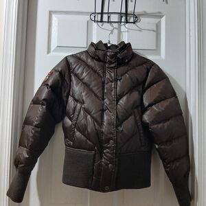 Triple F.A.T. Goose Vintage Goose DownPuffer/Bomber Jacket Size Small for Women